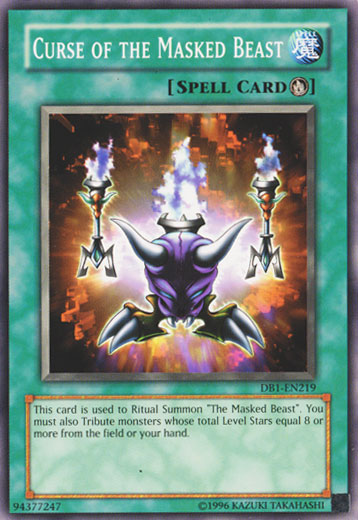 Curse of the Masked Beast [DB1-EN219] Common - PokeCharles PokeStore