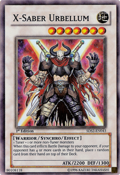 X-Saber Urbellum [5DS2-EN043] Super Rare - PokeCharles PokeStore