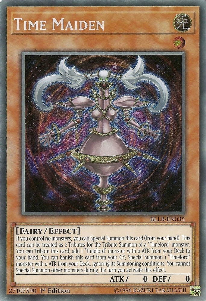 Time Maiden [BLLR-EN035] Secret Rare - PokeCharles PokeStore