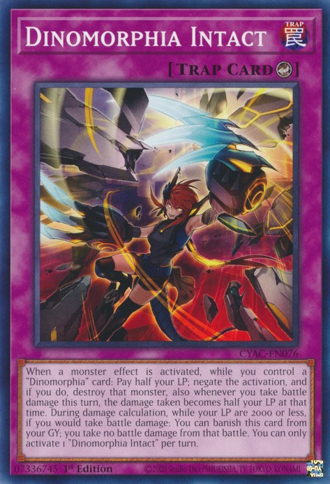 Dinomorphia Intact [CYAC-EN076] Common - PokeCharles PokeStore