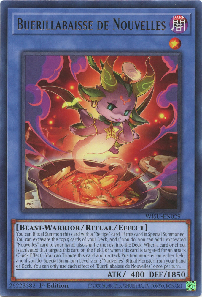 Buerillabaisse de Nouvelles [WISU-EN029] Rare - PokeCharles PokeStore