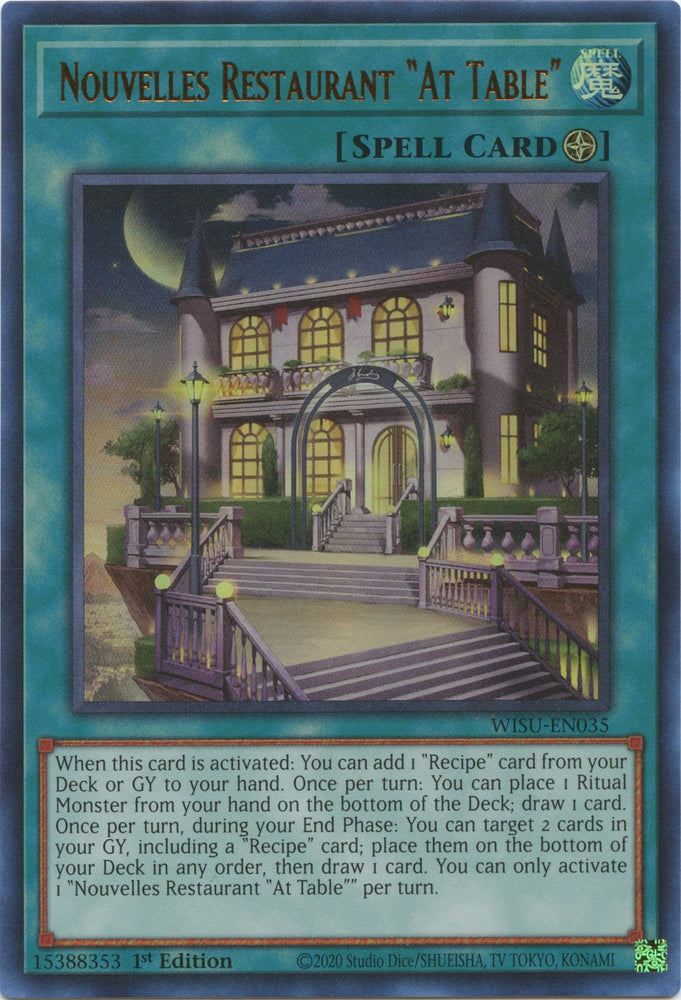 Nouvelles Restaurant "At Table" [WISU-EN035] Ultra Rare - PokeCharles PokeStore