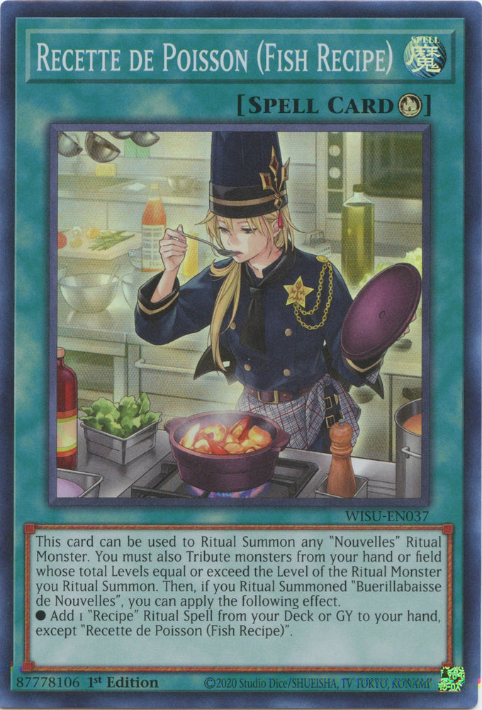 Recette de Poisson (Fish Recipe) [WISU-EN037] Super Rare - PokeCharles PokeStore