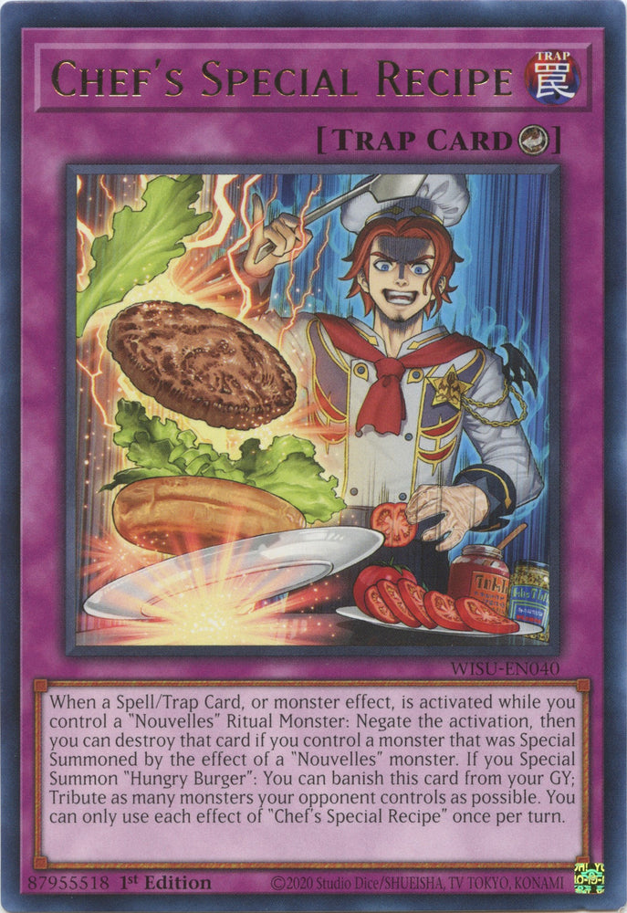 Chef's Special Recipe [WISU-EN040] Rare - PokeCharles PokeStore