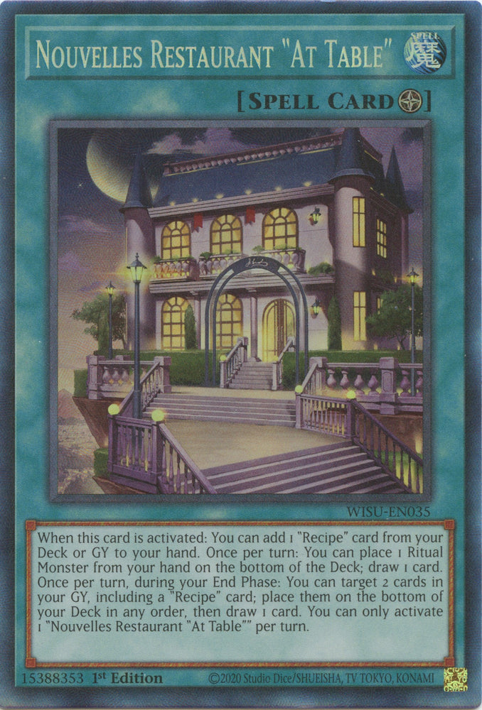 Nouvelles Restaurant "At Table" [WISU-EN035] Collector's Rare - PokeCharles PokeStore