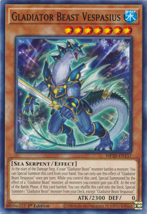 Gladiator Beast Vespasius [MP20-EN157] Common - PokeCharles PokeStore