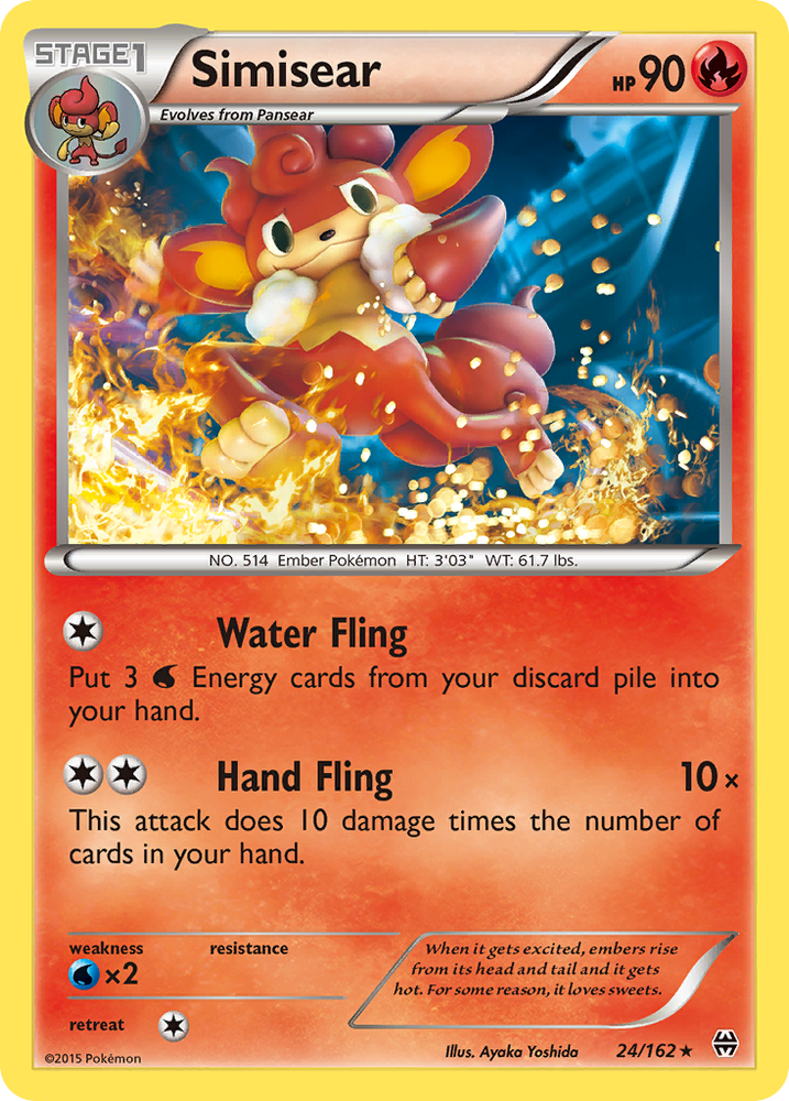 Simisear (24/162) [XY: BREAKthrough] - PokeCharles PokeStore