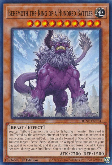 Behemoth the King of a Hundred Battles [DUNE-EN024] Common - PokeCharles PokeStore