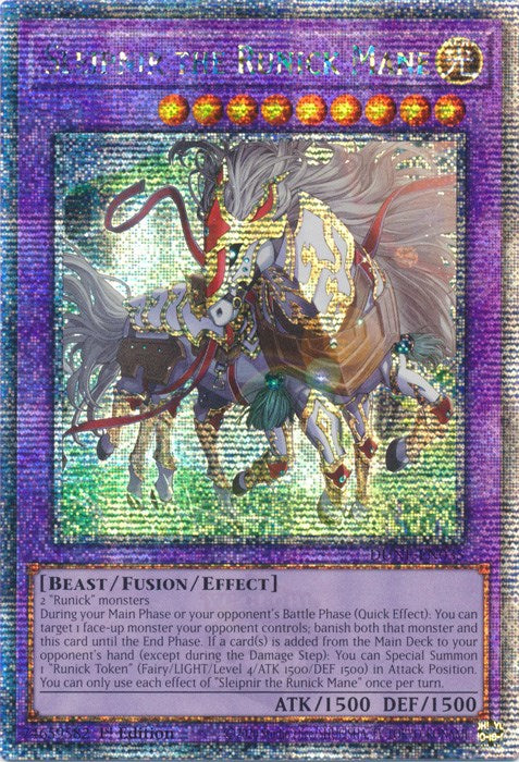 Sleipnir the Runick Mane [DUNE-EN035] Quarter Century Secret Rare - PokeCharles PokeStore