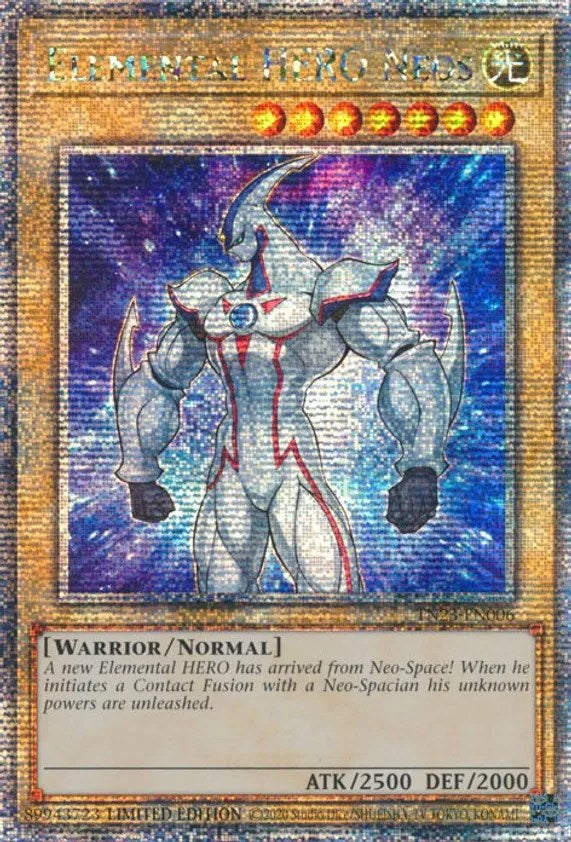 Elemental HERO Neos [TN23-EN006] Quarter Century Secret Rare - PokeCharles PokeStore