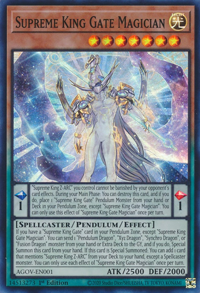 Supreme King Gate Magician [AGOV-EN001] Super Rare - PokeCharles PokeStore