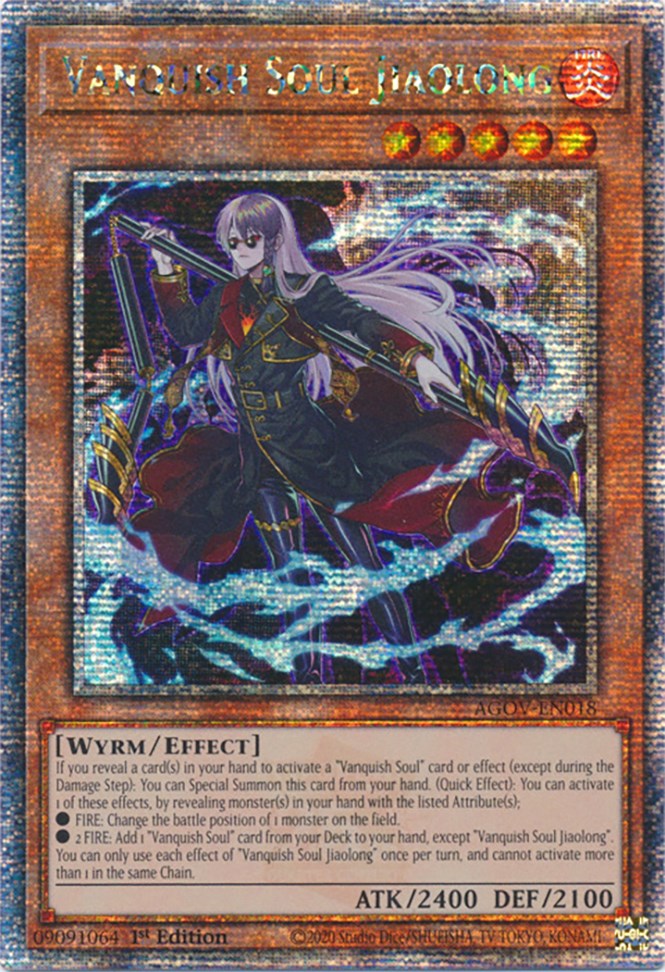Vanquish Soul Jiaolong (Quarter Century Secret Rare) [AGOV-EN018] Quarter Century Secret Rare - PokeCharles PokeStore
