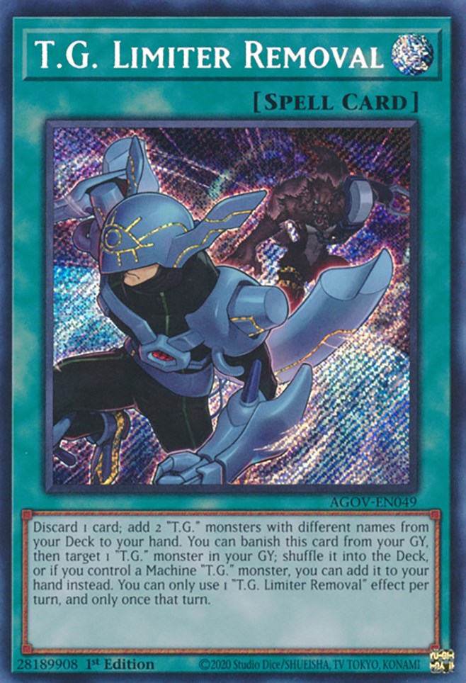 T.G. Limiter Removal [AGOV-EN049] Secret Rare - PokeCharles PokeStore