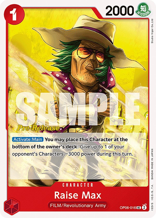 Raise Max [Wings of the Captain Pre-Release Cards] - PokeCharles PokeStore