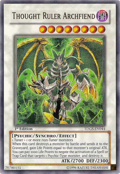 Thought Ruler Archfiend [TDGS-EN044] Ultra Rare - PokeCharles PokeStore