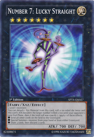 Number 7: Lucky Straight [SP14-EN027] Starfoil Rare - PokeCharles PokeStore