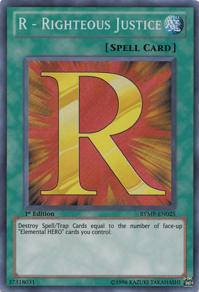 R - Righteous Justice [RYMP-EN025] Secret Rare - PokeCharles PokeStore
