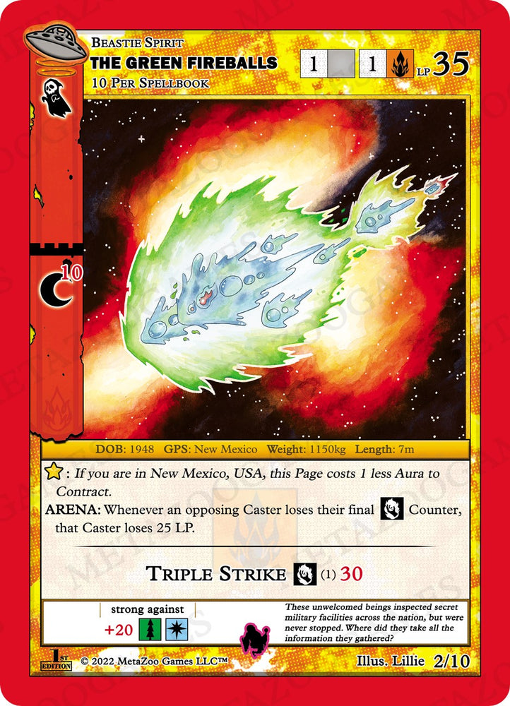 The Green Fireballs [Cryptid Nation: UFO First Edition Release Event Deck]