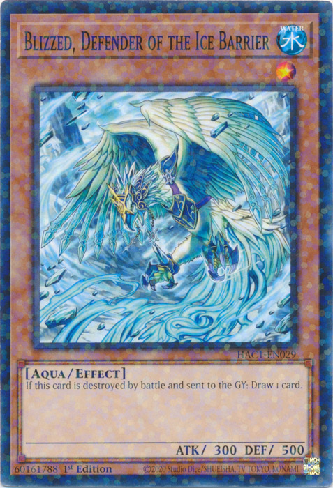 Blizzed, Defender of the Ice Barrier (Duel Terminal) [HAC1-EN029] Common - PokeCharles PokeStore