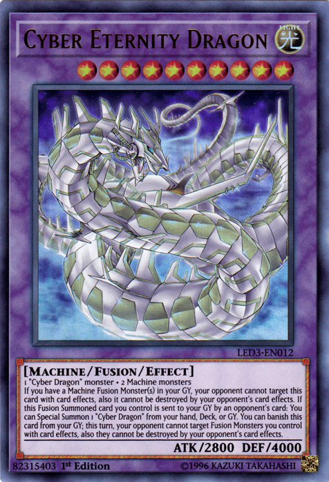 Cyber Eternity Dragon [LED3-EN012] Ultra Rare - PokeCharles PokeStore