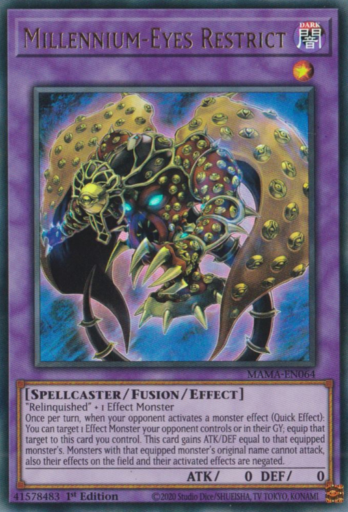 Millennium-Eyes Restrict [MAMA-EN064] Ultra Rare - PokeCharles PokeStore