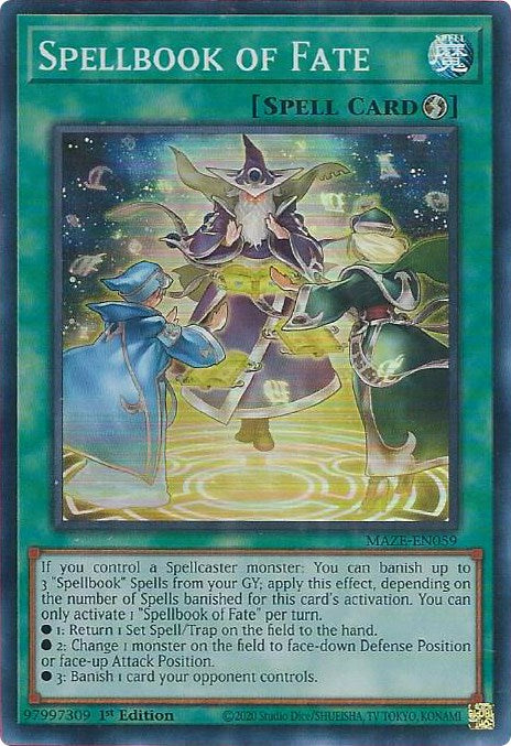 Spellbook of Fate [MAZE-EN059] Super Rare - PokeCharles PokeStore