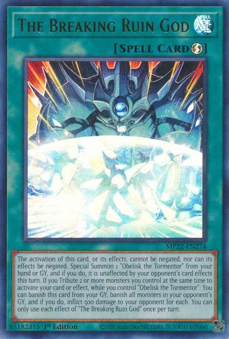 The Breaking Ruin God [MP22-EN274] Ultra Rare - PokeCharles PokeStore
