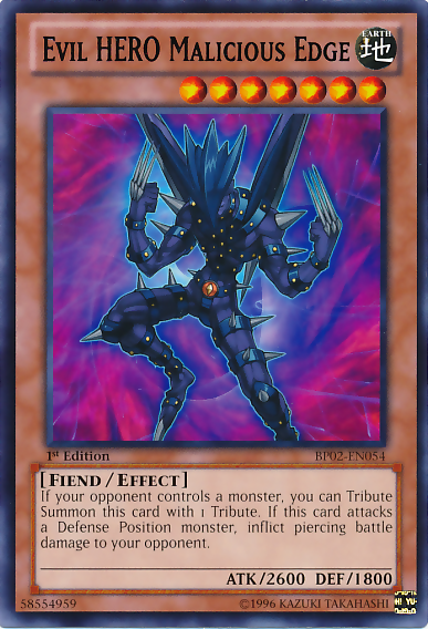 Evil HERO Malicious Edge [BP02-EN054] Mosaic Rare - PokeCharles PokeStore