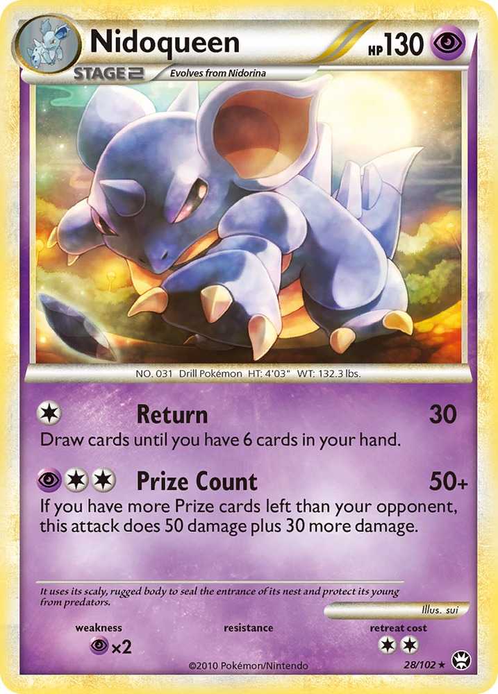 Nidoqueen (28/102) [HeartGold & SoulSilver: Triumphant] - PokeCharles PokeStore