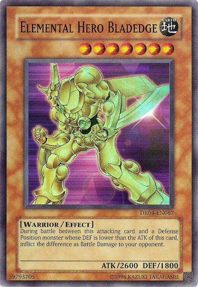 Elemental Hero Bladedge [DR04-EN067] Super Rare - PokeCharles PokeStore