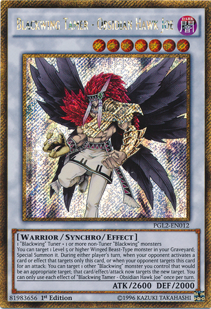 Blackwing Tamer - Obsidian Hawk Joe [PGL2-EN012] Gold Secret Rare - PokeCharles PokeStore