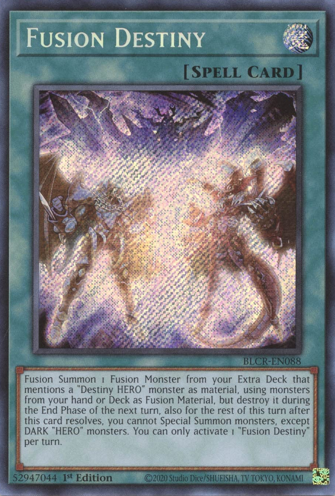 Fusion Destiny [BLCR-EN088] Secret Rare - PokeCharles PokeStore
