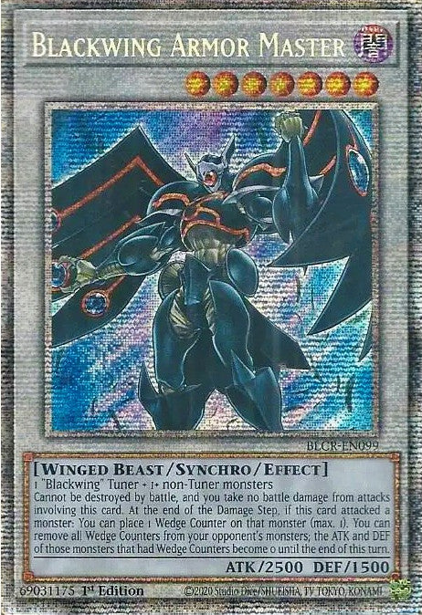 Blackwing Armor Master [BLCR-EN099] Starlight Rare - PokeCharles PokeStore
