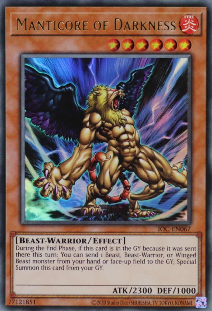 Manticore of Darkness (25th Anniversary) [IOC-EN067] Ultra Rare - PokeCharles PokeStore