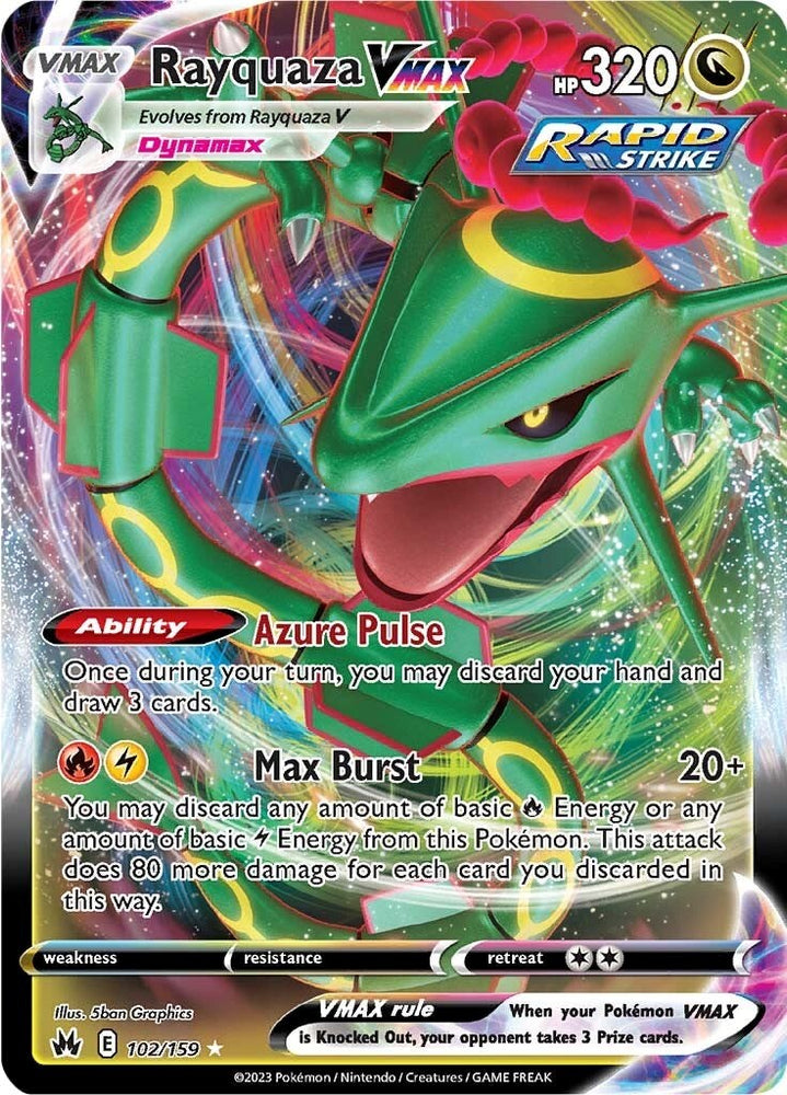 Rayquaza VMAX (102/159) (102) [Sword & Shield: Crown Zenith] - PokeCharles PokeStore