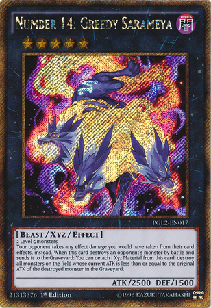 Number 14: Greedy Sarameya [PGL2-EN017] Gold Secret Rare - PokeCharles PokeStore
