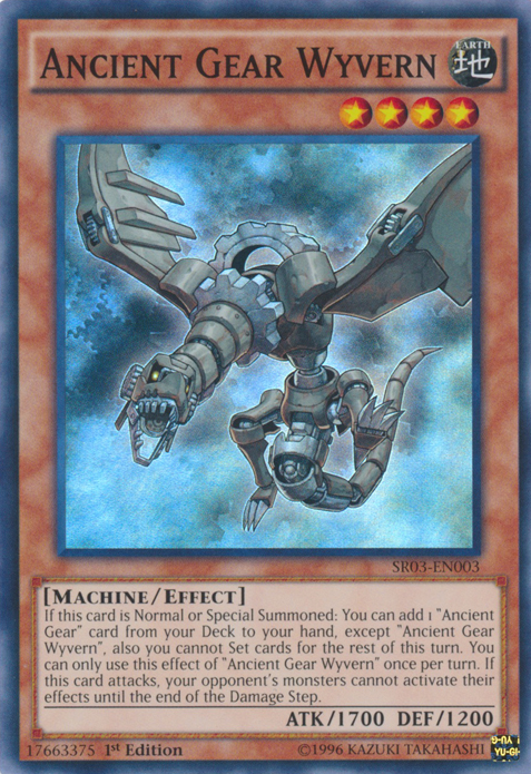 Ancient Gear Wyvern [SR03-EN003] Super Rare - PokeCharles PokeStore