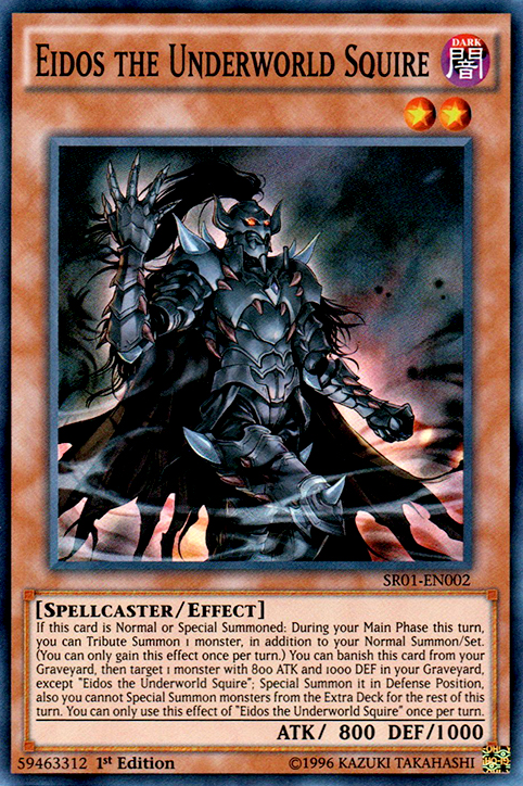 Eidos the Underworld Squire [SR01-EN002] Super Rare - PokeCharles PokeStore