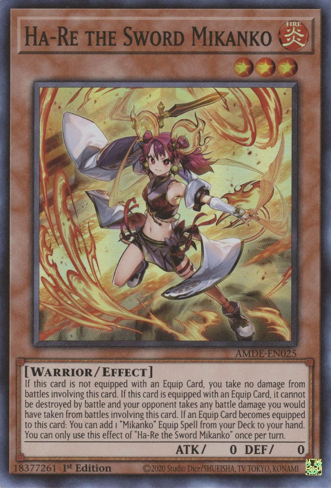 Ha-Re the Sword Mikanko [AMDE-EN025] Super Rare - PokeCharles PokeStore
