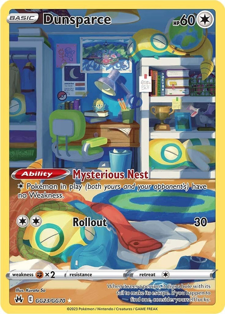 Dunsparce (GG23/GG70) [Sword & Shield: Crown Zenith] - PokeCharles PokeStore