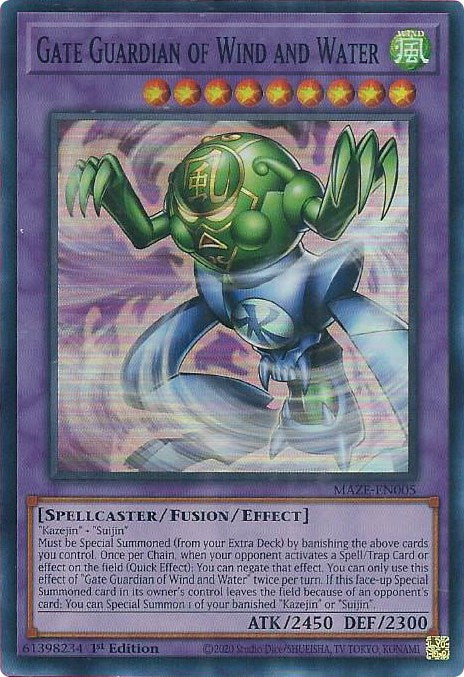 Gate Guardian of Wind and Water [MAZE-EN005] Super Rare - PokeCharles PokeStore