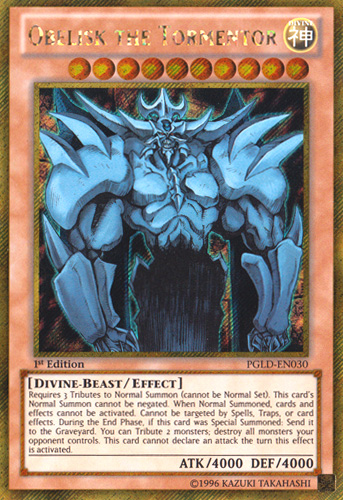 Obelisk the Tormentor [PGLD-EN030] Gold Secret Rare - PokeCharles PokeStore