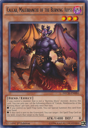 Calcab, Malebranche of the Burning Abyss [NECH-EN084] Rare - PokeCharles PokeStore