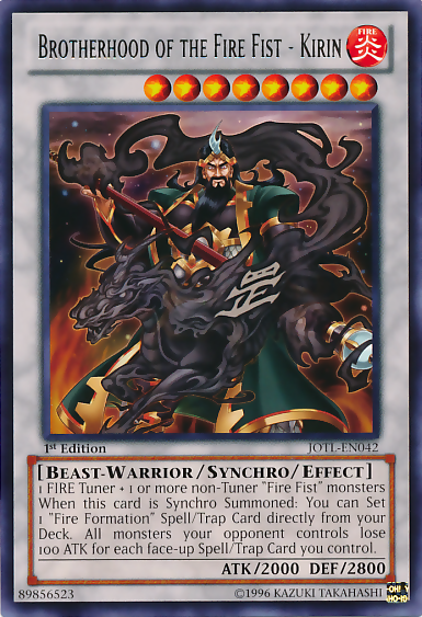 Brotherhood of the Fire Fist - Kirin [JOTL-EN042] Rare - PokeCharles PokeStore