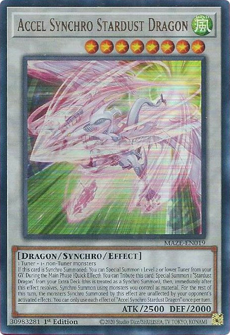 Accel Synchro Stardust Dragon [MAZE-EN019] Ultra Rare - PokeCharles PokeStore