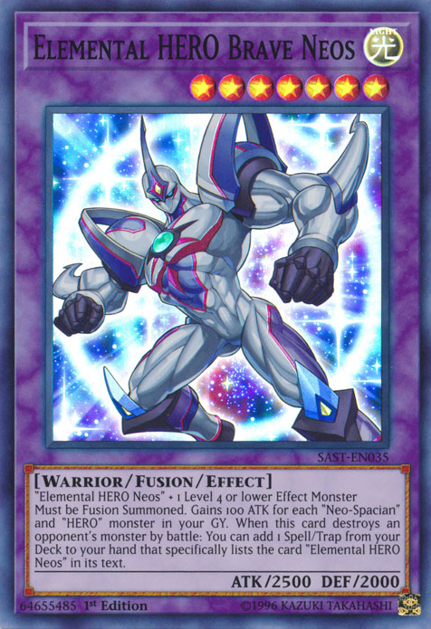 Elemental HERO Brave Neos [SAST-EN035] Super Rare - PokeCharles PokeStore
