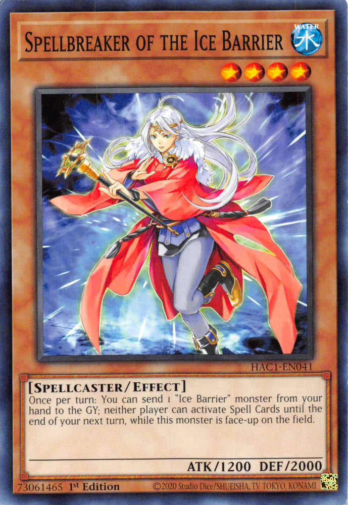 Spellbreaker of the Ice Barrier [HAC1-EN041] Common - PokeCharles PokeStore