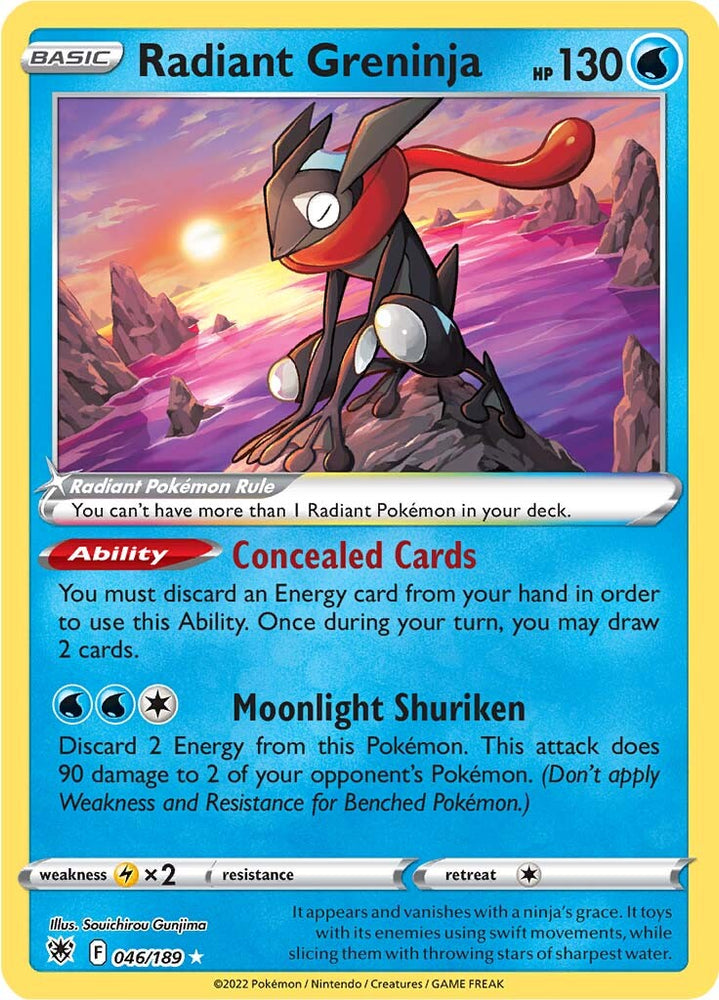 Radiant Greninja (046/189) [Sword & Shield: Astral Radiance] - PokeCharles PokeStore