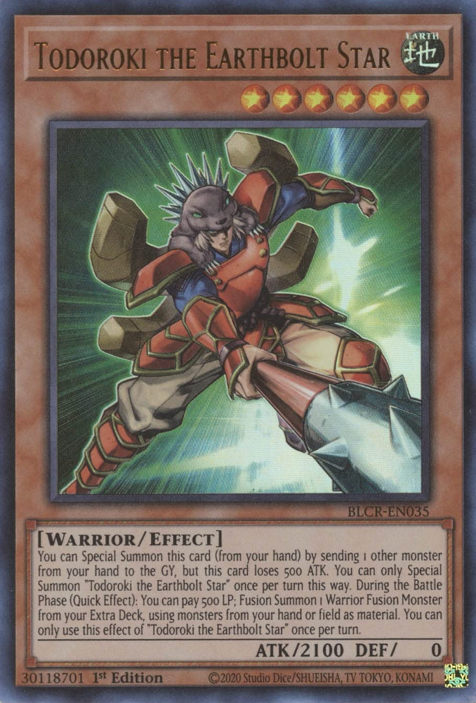 Todoroki the Earthbolt Star [BLCR-EN035] Ultra Rare - PokeCharles PokeStore