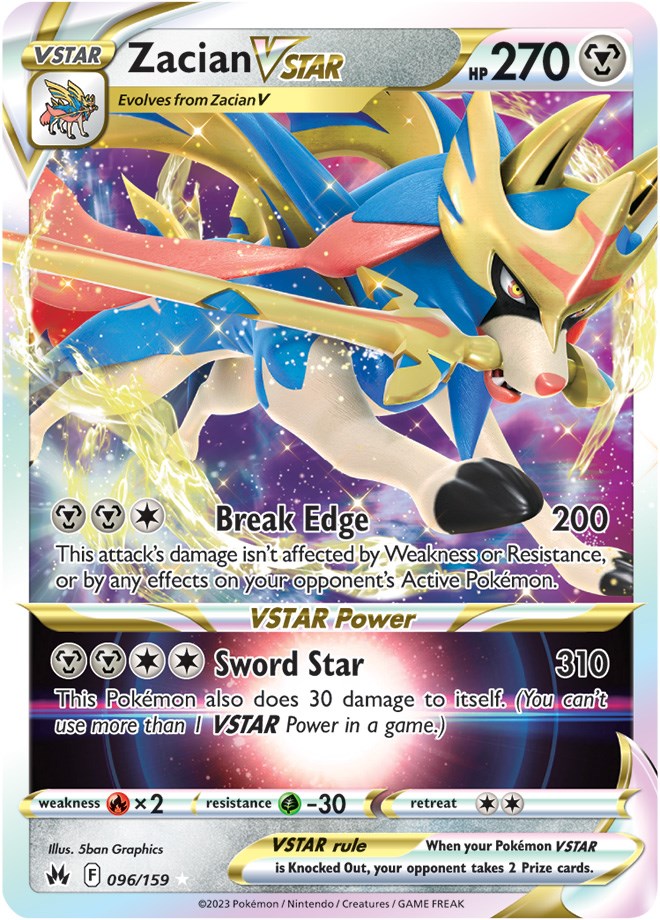 Zacian VSTAR (096/159) [Sword & Shield: Crown Zenith] - PokeCharles PokeStore